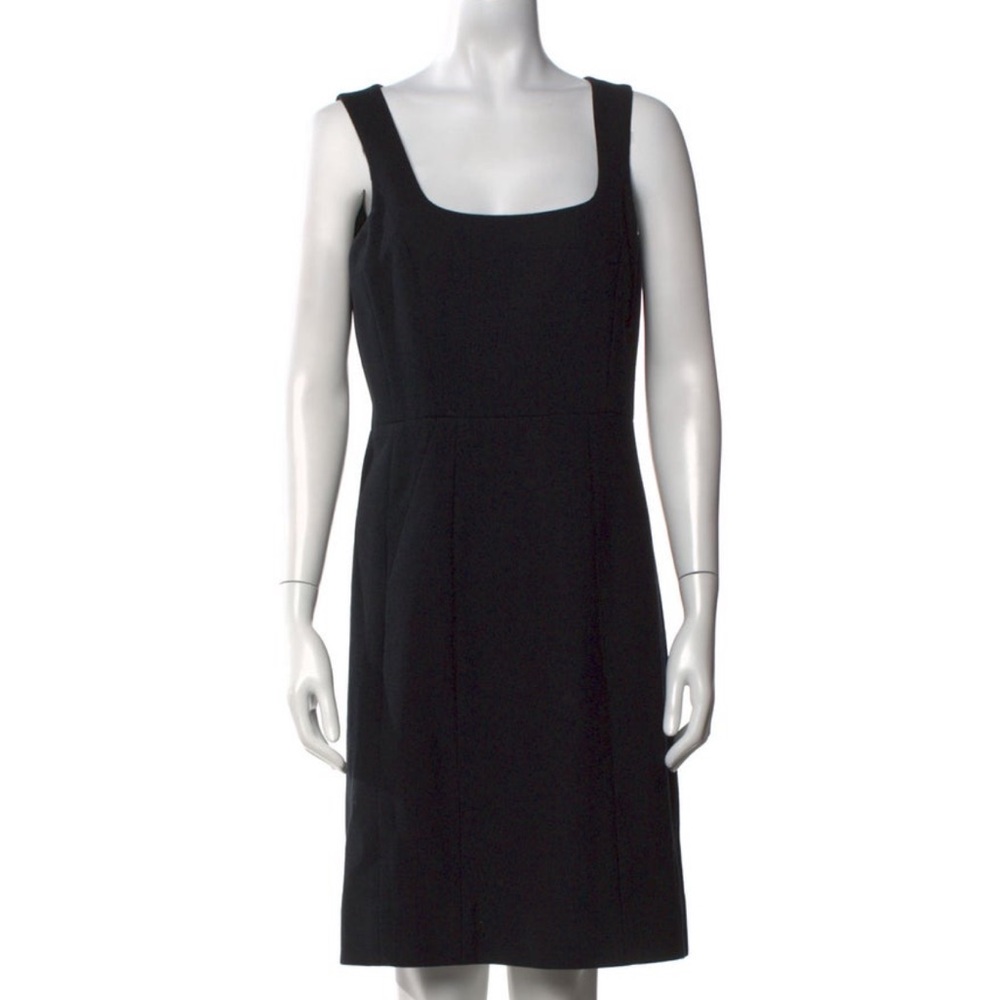 Tory Burch Black Wool Sleeveless Dress